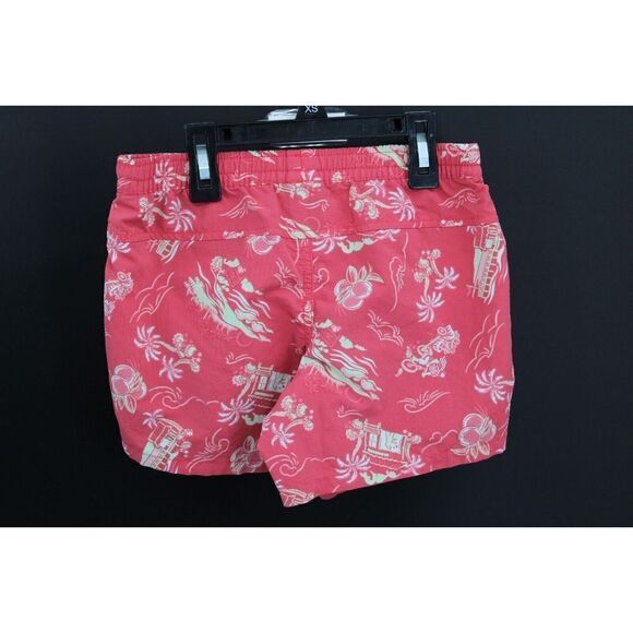 PATAGONIA GIRL'S BAGGIES SHORTS IN CERISE C STREET PINK RETRO HAWAIIAN PRINT M - Picture 4 of 6